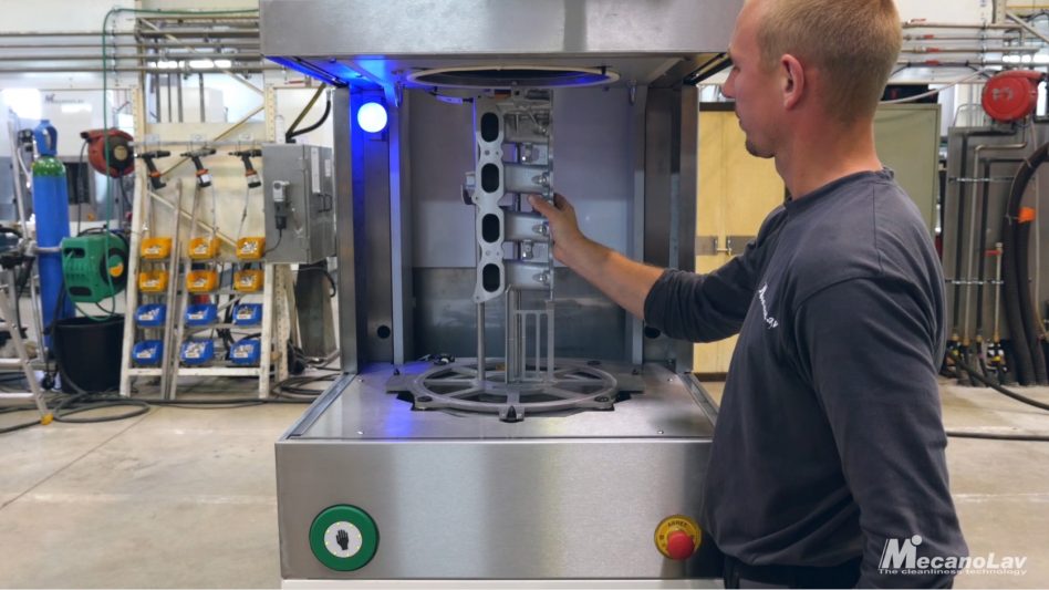 One-piece flow parts washer