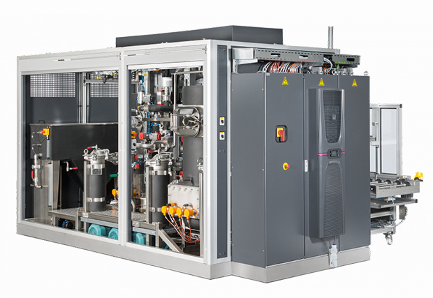 Außen- und Innenansicht der Ultraschall-Teile-Reinigungsmaschine – Powerjet