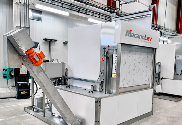 Maschine mit Optionen, Entölungsvorrichtungen, Entfettung, Filter, Bagger