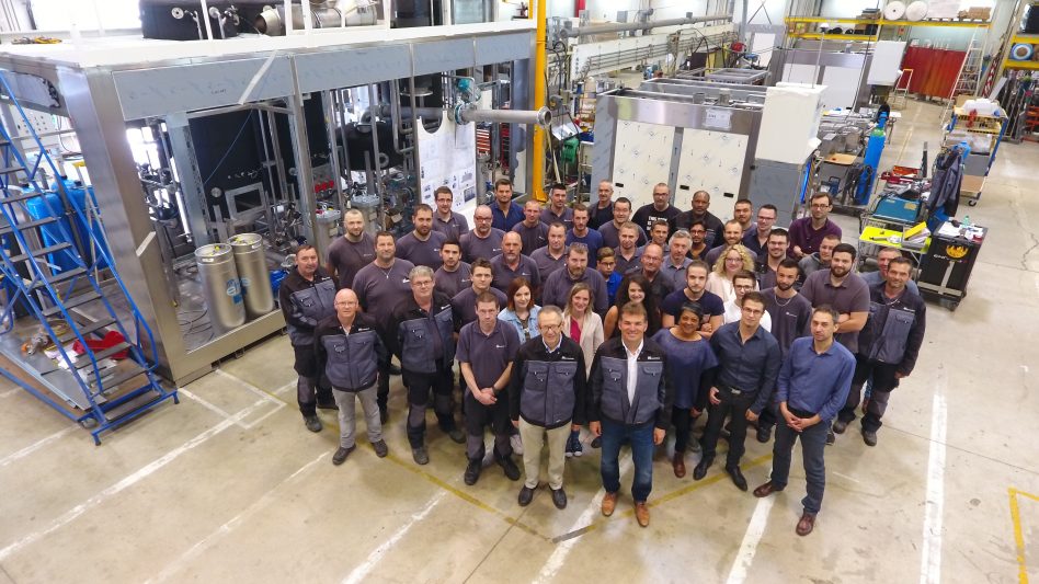 Parts washers manufacturer Mecanolav's team