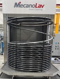 Rohr- und Lamellenwärmetauscher einer Wärmepumpe