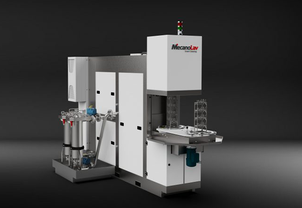 Tischmaschine mit 2 Positionen zum Waschen von Einzelteilen
